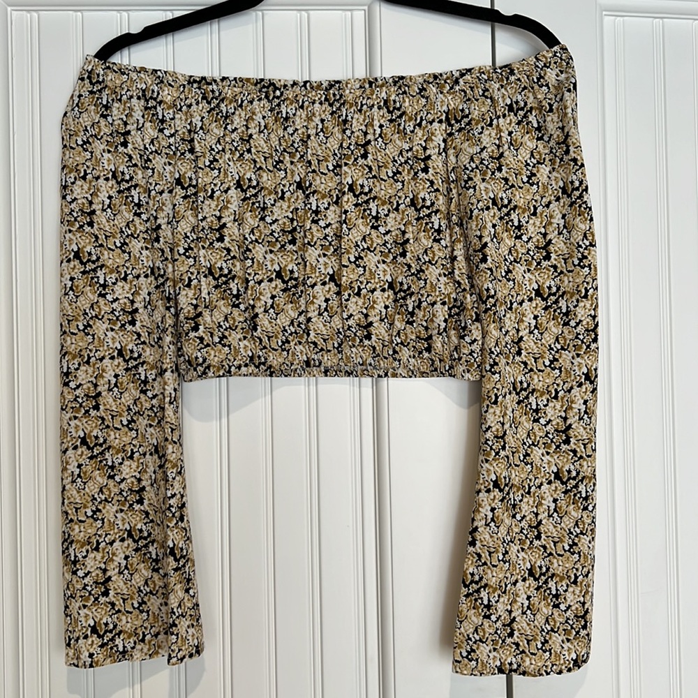 Flynn Skype Off the Shoulder Crop Top - XS